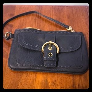 Leather clutch purse